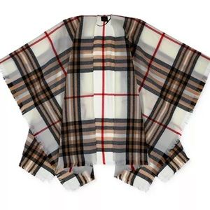 V.FRAAS Plaid Cape  OS